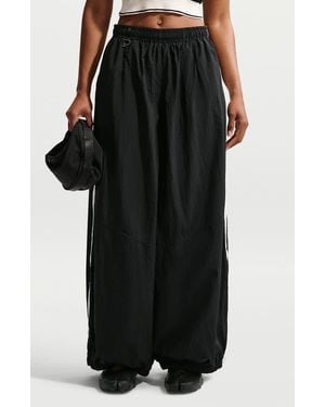 Nike Wide Leg Woven Tech Pants - Black