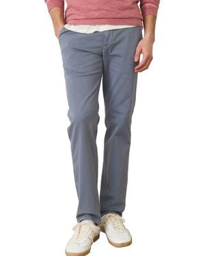 Marine Layer Saturday Slim Straight Leg Twill Chinos - Blue