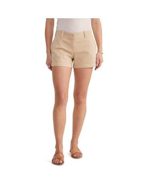Vineyard Vines Herringbone Stretch Cotton Shorts - Natural