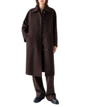 Akris Punto Wool Blend Coat - Black