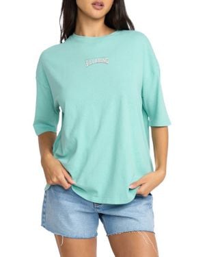 Billabong Reach For Sunshine Oversize Graphic T-Shirt - Blue