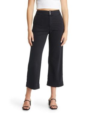 Bella Dahl Saige Wide Leg Crop Pants - Blue