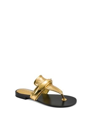 Donna Karan Velvet Flip Flop - Metallic
