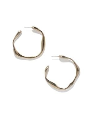 Faris Onda Hoop Earrings - Metallic