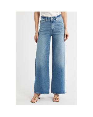 WARP+WEFT Nce High Waist Wide Leg Jeans - Blue