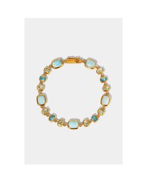 Nadri Cabarete Multi Line Bracelet - Metallic