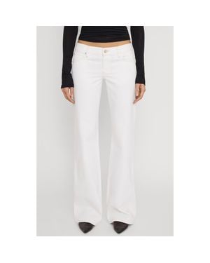 FRAME X Amelia The Relaxed Bootcut Jeans - White
