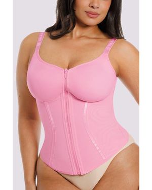 Shapellx Tummy Control Corset Shaping Top - Pink
