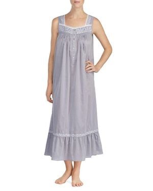 Eileen West Chambray Nightgown - Purple