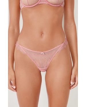Etam Allusion Tulle & Lace Panties - Blue