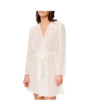 Rya Collection Isles Chiffon Robe - White