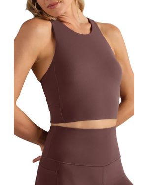 Rhone Revive Longline Bra - Purple