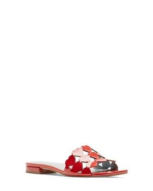 Frances Valentine Heart Slide Sandal - Red