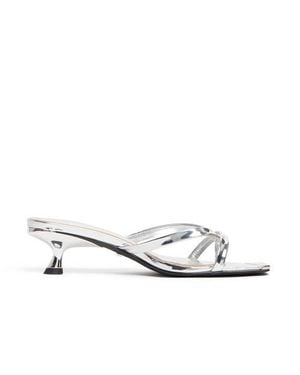 Mallet Elisa Patent Low Heel Shoes - White