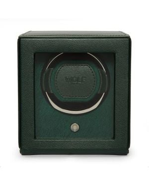 Wolf Cub Single Watch Winder With Cover - Green