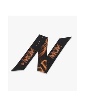 MCM M50 Logo Petite Silk Scarf - Black