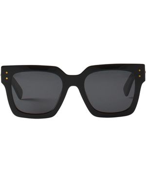 Lanvin Lunettes Maxi Rectangle Signature - Black
