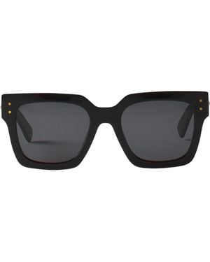 Lanvin Lunettes Maxi Rectangle Signature - Black
