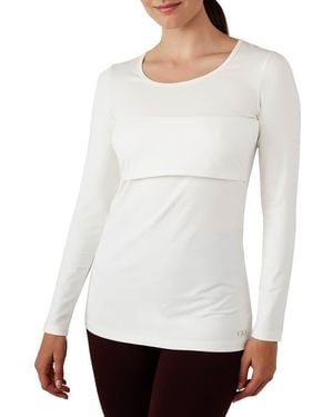 Modern Eternity Maternity Maternity/Nursing Tee - White