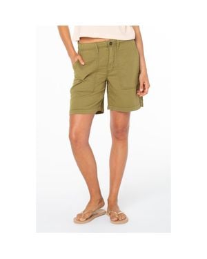 Roxy Hawaii Harbor Cotton Shorts - Green