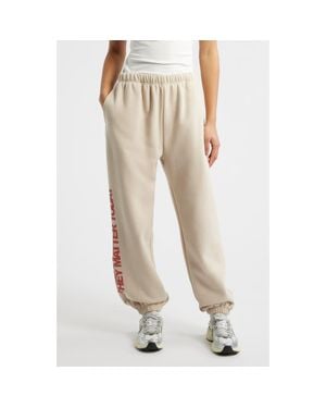 The Mayfair Group Everyone Matter Graphic Sweatpants - Natural