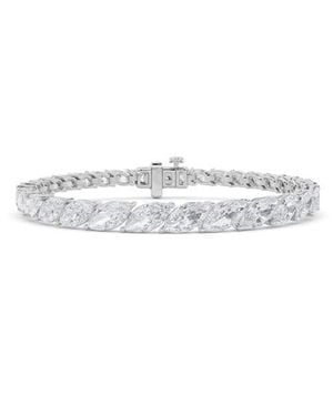 Bliss Diamond 13Ct Marquise Diamond Tennis Bracelet 14K Lab Grown 7 - White