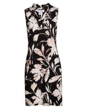Tommy Bahama Carmela Bloom Sleeveless Shift Dress - Black