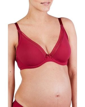 Cache Coeur Maternity And Nursing Bra Milk - Red