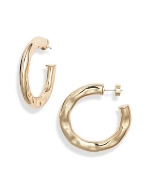Nordstrom Hammered Hoop Earrings - Metallic