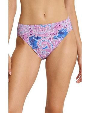 Tommy Bahama Island Cays High Waist Bikini Briefs - Blue