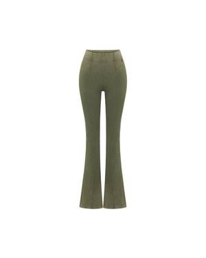 Pcfg Cotton Acid Washed Flare Sweatpant - Green