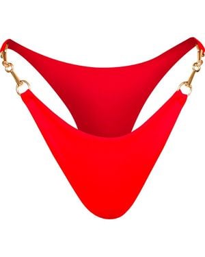 BrunnaCo The Segara High-Cut Recycled Bikini Bottom - Red