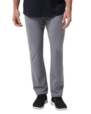 Travis Mathew Legacy Stretchknit Flat Front Chinos - Gray