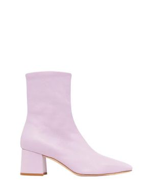 Daniella Shevel Stretch Leather Milani Ankle Boots - Pink