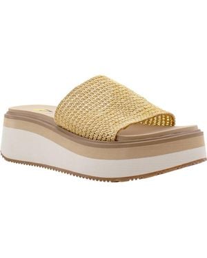 Volatile Portobello Platform Wedge Sandal - Natural