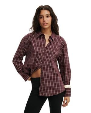 Cotton On Sloane Oversized Shirt - Purple