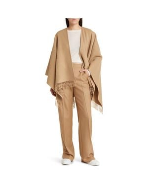 Vince Wool & Cashmere Ruana - Natural