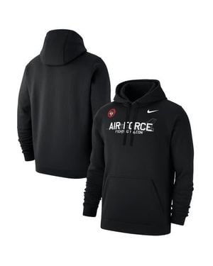 Nike Air Force Falcons Apls Fighting Falcon Collection Club Fleece Hoodie - Black