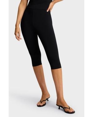 Commando Butter Stretch Modal Capri Leggings - Black