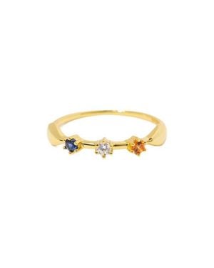 Little Sky Stone Elena Sapphire Accent Ring - Multicolor