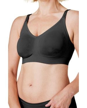 Bravado Designs Body Silk Seamless Recycled Nylon Blend Wireless Maternity/Nursing Bra - Black