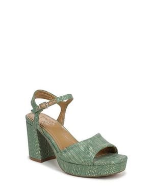 Naturalizer Petra Ankle Strap Platform Sandal - Green