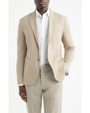 GRUNER 1949 Alfi Piqué Sport Coat - Natural