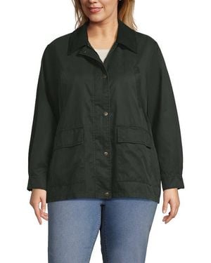 Lands' End Waxed Barn Jacket - Black