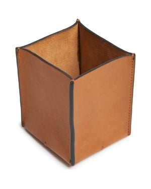 Korchmar Leland Leather Pencil Cup - Brown