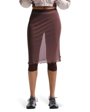 Nike Sportswear Slim Fit Sheer Skirt - Red