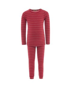 BANBLU Striped Modal Outfit - Red