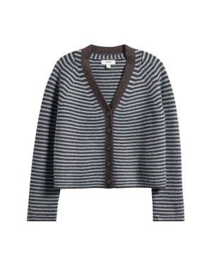 TOPSHOP Stripe Cardigan - Black