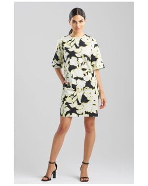 Natori Misty Floral T-Shirt Dress - Black