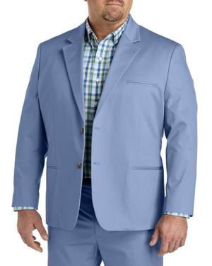 Oak Hill by DXL Big & Tall Tech Sport Coat - Blue